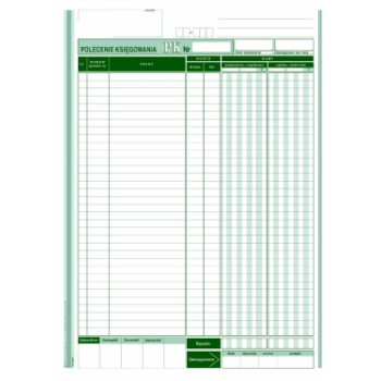 PK polecenie księgowania A4 439-1